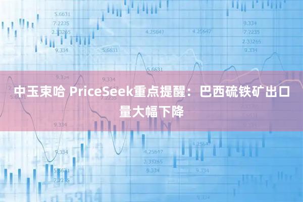 中玉束哈 PriceSeek重点提醒：巴西硫铁矿出口量大幅下降